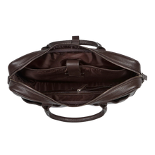 Load image into Gallery viewer, Sam laptop bag - Dökkbrúnt leður
