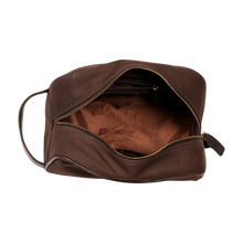 Load image into Gallery viewer, Canvas snyrtitaska - Brún