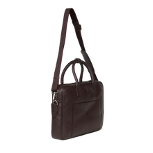 Load image into Gallery viewer, Sam laptop bag - Dökkbrúnt leður