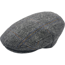 Load image into Gallery viewer, Ljósgrár flat cap - 100% ull
