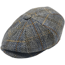 Load image into Gallery viewer, Grár köflóttur newsboy
