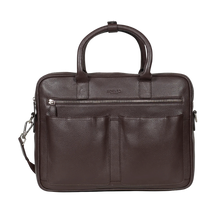 Load image into Gallery viewer, Sam laptop bag - Dökkbrúnt leður
