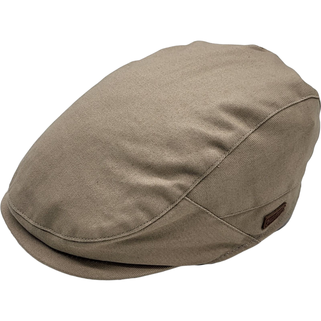 Ljósbrúnn flat cap - One size