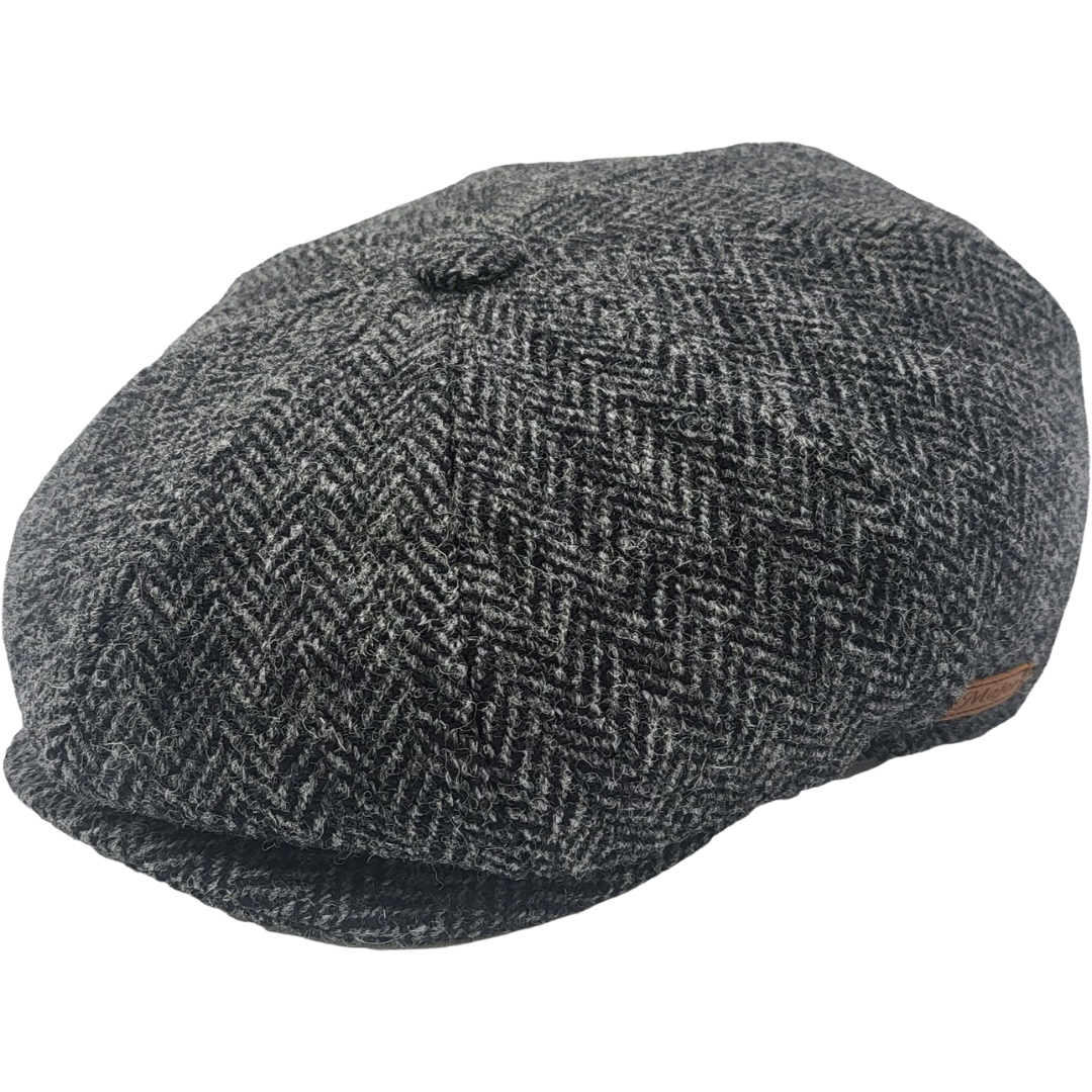 Grár newsboy - 100% ull