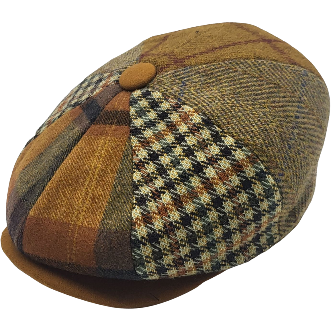 Ljósbrúnn búta newsboy