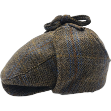 Load image into Gallery viewer, Ljósbrúnn flat cap - Með eyrum
