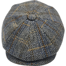 Load image into Gallery viewer, Grár köflóttur newsboy
