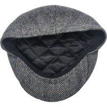 Load image into Gallery viewer, Ljósgrár flat cap - 100% ull
