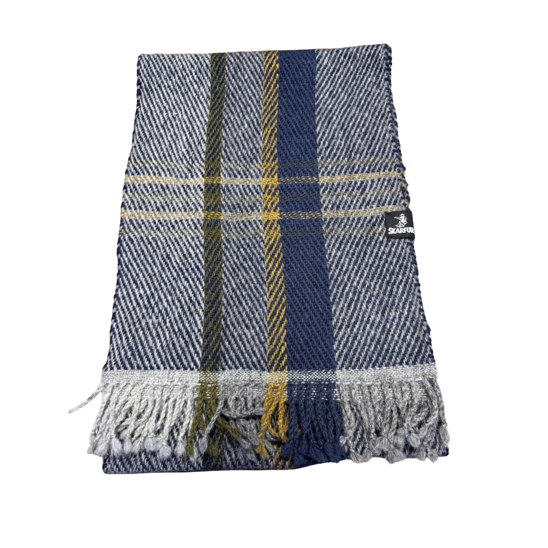 Barði ullartrefill - handofinn úr íslenskri ull