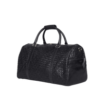 Load image into Gallery viewer, Weekend bag John - Svart fléttað leður
