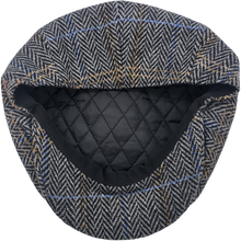 Load image into Gallery viewer, Grár köflóttur newsboy - Ljósgrár
