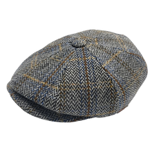 Load image into Gallery viewer, Grár köflóttur newsboy
